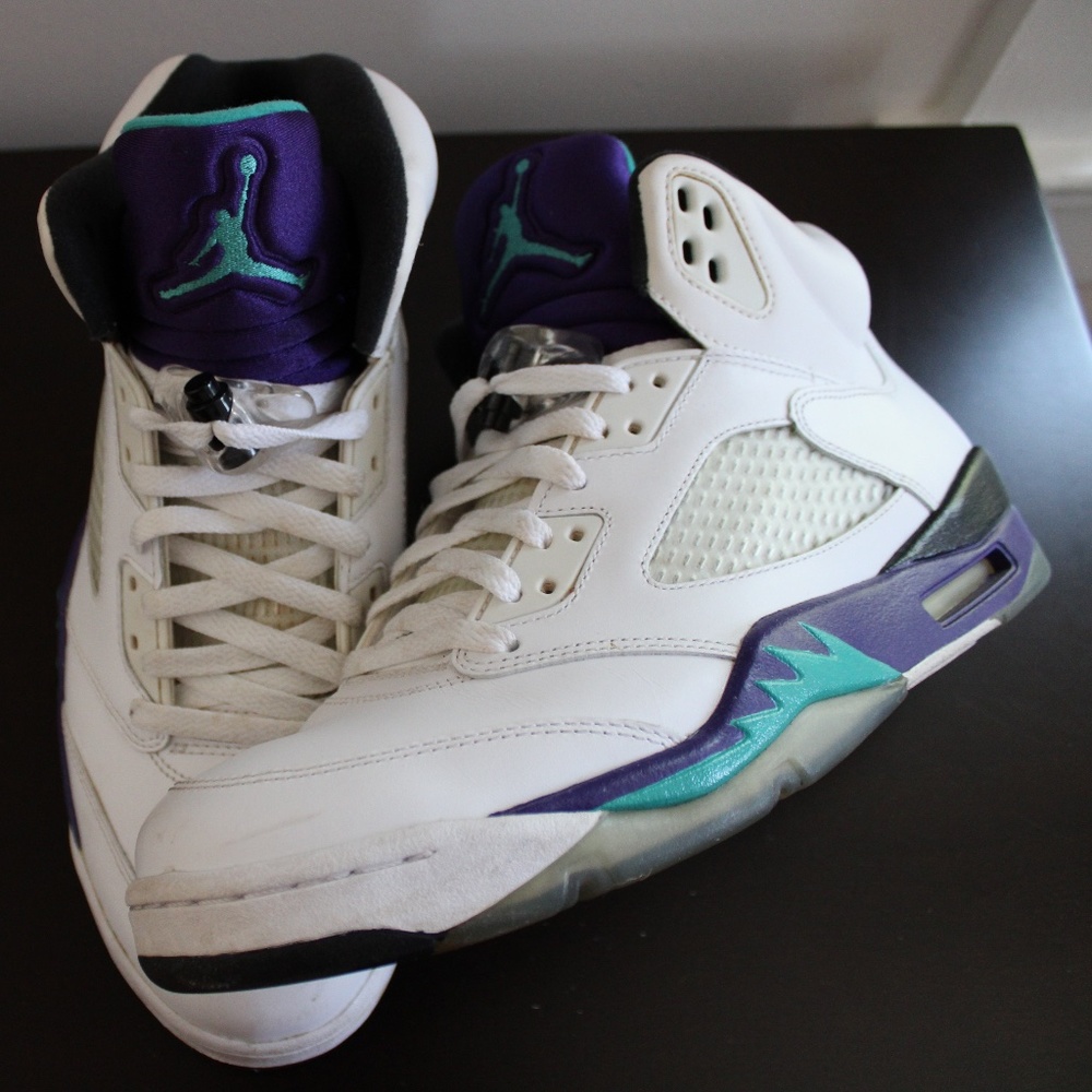Jordan 5 Retro Grape Men's White
